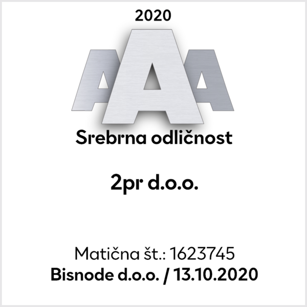 2PR - Srebrna odličnost 2020