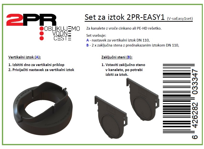A01 Kanaleta in rešetka 2PR-EASY1 - slika 8